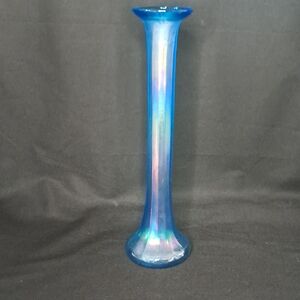 Stunning Blue Iridescent Vase